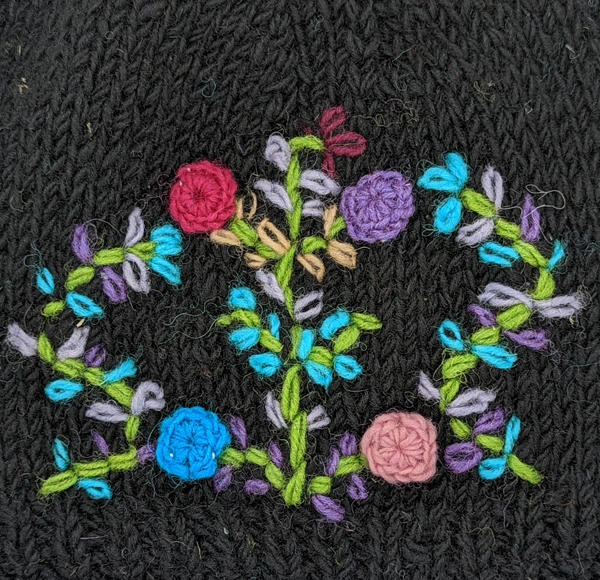 Black Garden Unisex Woolen Winter Skull Cap