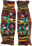 Floral Handwoven Woollen Leg Warmer Unisex [8782]