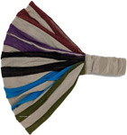 Multicolor Vacation Fun Striped Cotton Headband