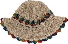 Beachy Vibes Hippie Hemp Skull Hat