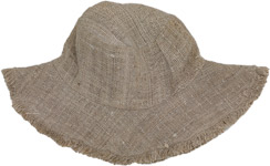 Handwoven Cap with Metal Wire on Rim  [9386]