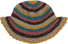 Handwoven Cap with Metal Wire on Rim  [9387]