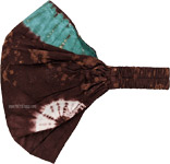 Cotton Tie Dye Headband in Brown [9458]