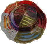Handwoven Colorful Cap with Metal Wire on Rim  [9913]