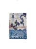 Navy Travel Fabric Notebook with Shiny Ribbon M