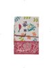 Navy Travel Fabric Notebook with Shiny Ribbon M