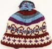 White Wool Hat with Colorful Sprinkles