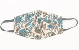 Blush Blue and Brown Designer Face Cover