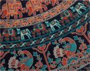 Handmade Elephant and Animals Print Tapestry Full