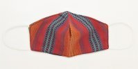 Flame Red Stripes Cotton Face Mask