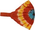 Bird Flower Hippie Cotton Headband with Razor Cut