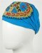 Turquoise Peace Sign Embroidered Hippie Headband