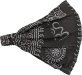 Black Om Style Cotton Head Band