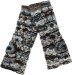 Boho Chic Wool Hand Warmers in Blue and Black