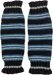 Classic Blue Striped Woolen Leg Warmers