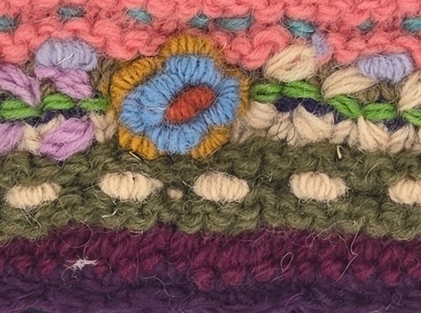 Maroon Garden Boho Woolen Headband