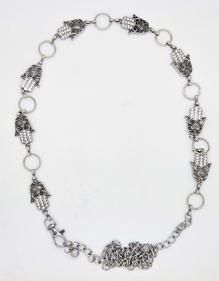 Positive Energy Hamsa Chain Waist Belt