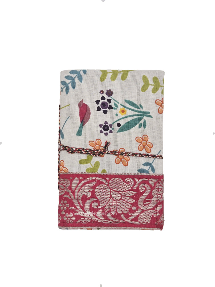 Bird Garden Handmade Boho Notebook S