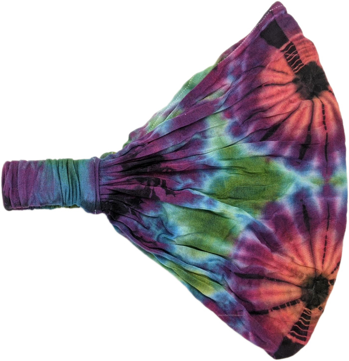Lavender Rose Tie Dye Hippie Headband