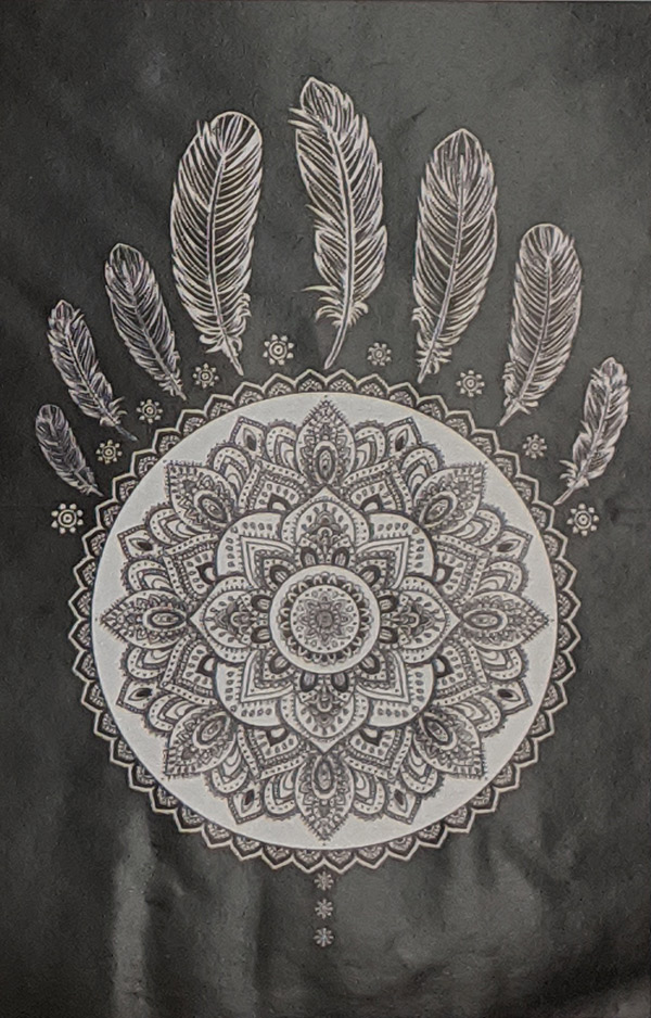 Dream Catcher Orange Tapestry Cotton Full Sheet Cover