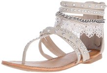 Willow Cream Boho Gladiator Flat Sandal