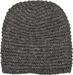 Handmade Extra Big Grey Woolen Long Beanie Hat