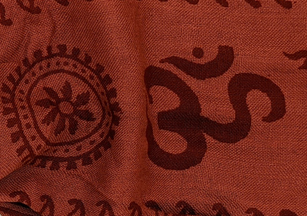 Red Rust Meditation Head Band in Cotton