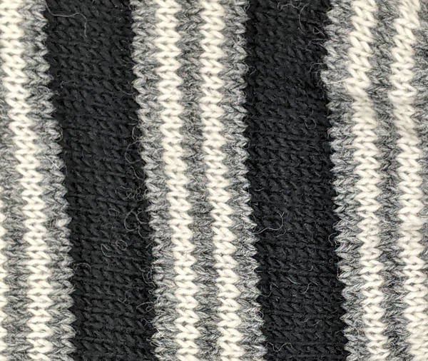 Grim Grey Striped Woolen Leg Warmers