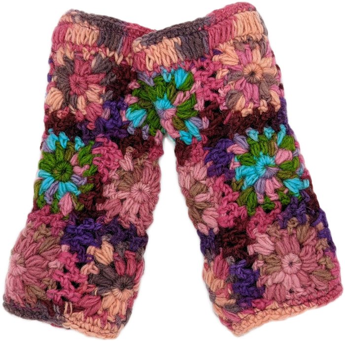 Princess Castle Woollen Floral Hand Warmers