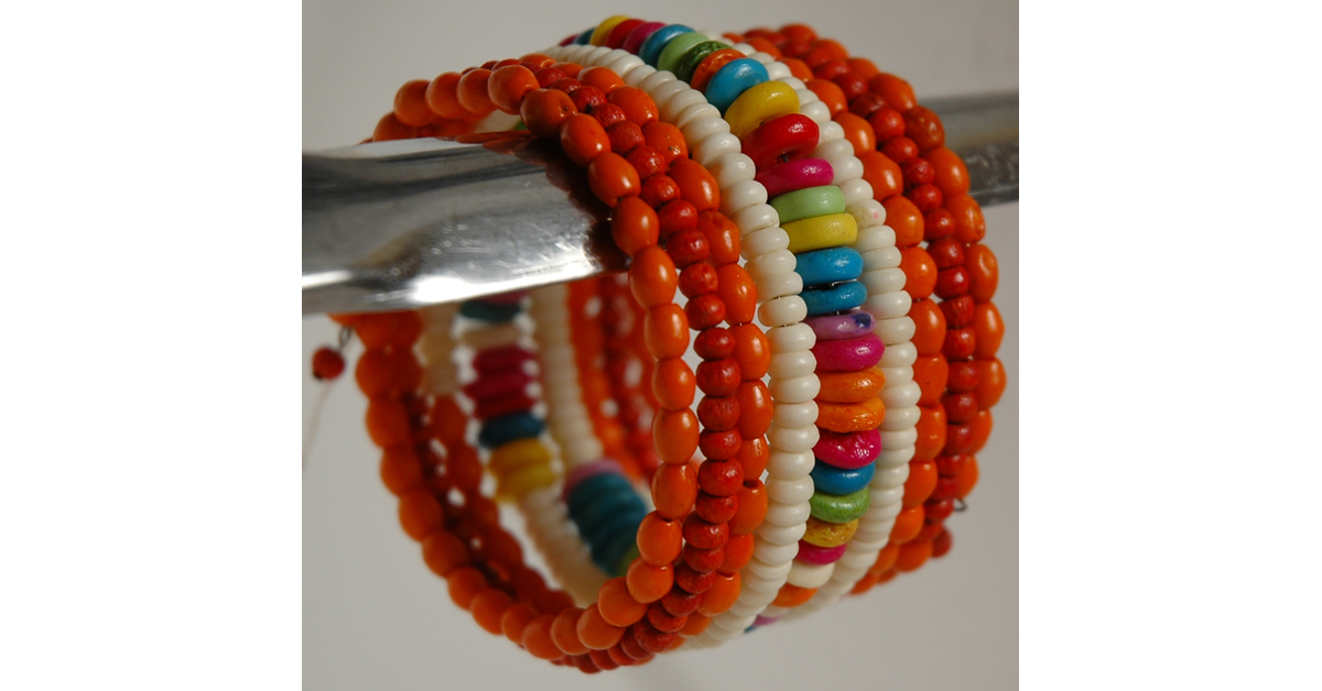 Orange Glamor String Fashion Bracelet Bracelets Rainbow