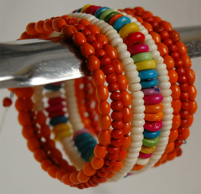 Orange Glamor String Fashion Bracelet