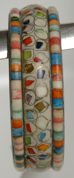 White Mosaic Colorful Bracelet