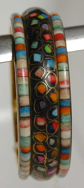 Mosaic Colorful Black Bracelet
