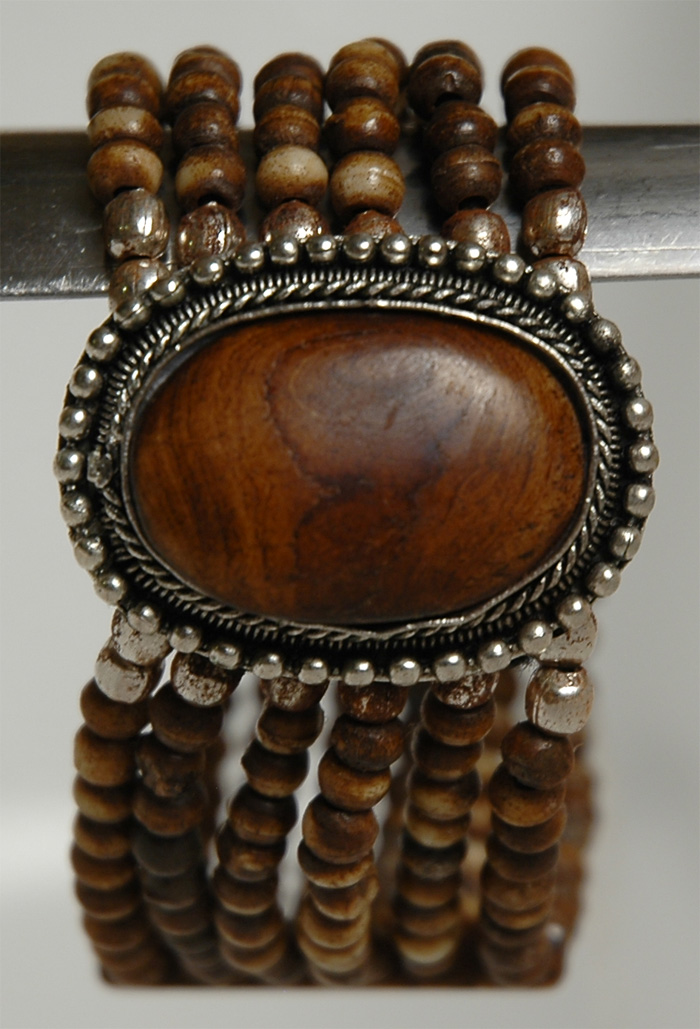Wood Pendant Beads Bracelet