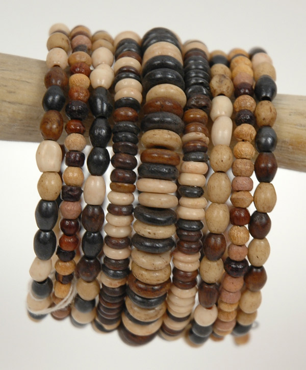 Natural Wood Look Statement Bracelet