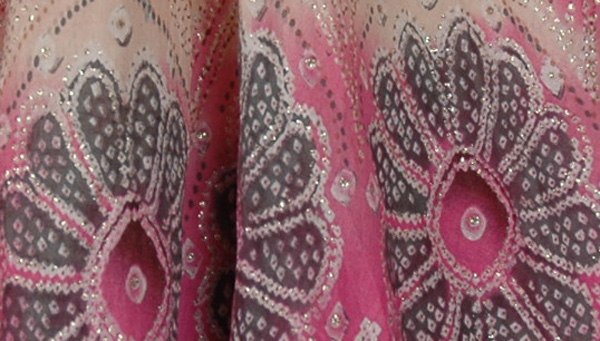 Sandal Pink Mosaic Smock Boho Skirt