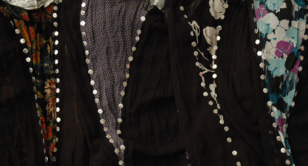 Bohemian Sequins Chiffon Black Skirt