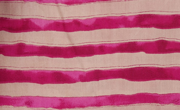 XL Tank Dress in Hibiscus and Beige Stripes