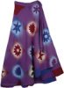 Purple Magic Wrap Around Cotton Boho Skirt