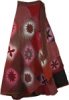 Serene Lotus Long Boho Wrap Around Skirt