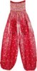 Extra Long Aubergine Solid Harem Trousers
