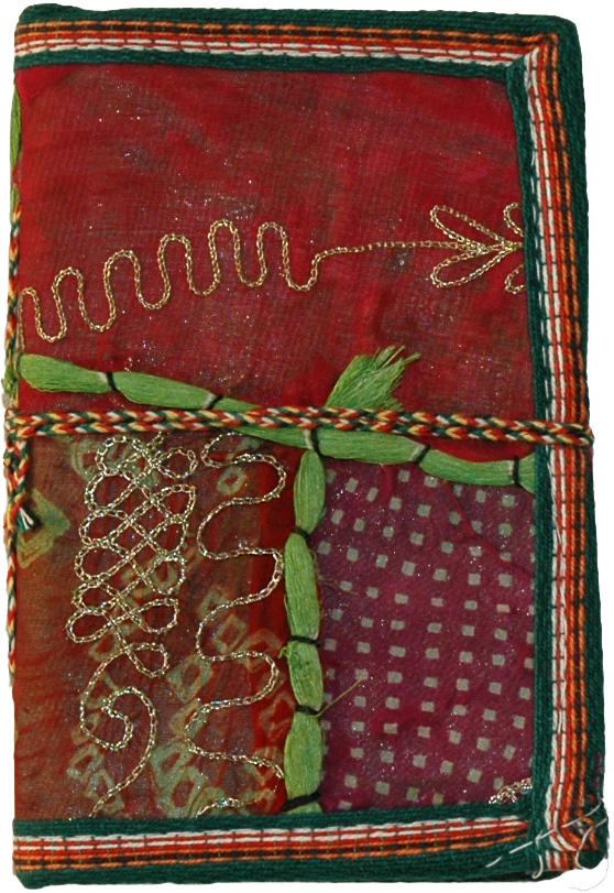 Sequin Patchwork Handmade Paper Notebook Diary Medium