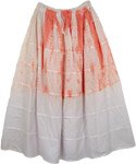 Orange Apricot Tie Dye Skirt