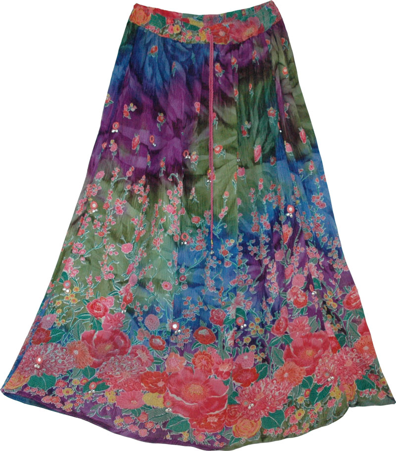 Multi Shaded Womens Skirt