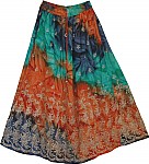 Tricolor Shaded Party Skirt