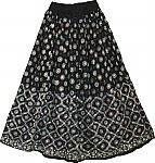 Sparkling Black Sequin Skirt