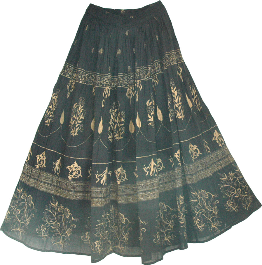 Long Black Skirt 