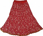 Tamarillo Cotton Summer Skirt