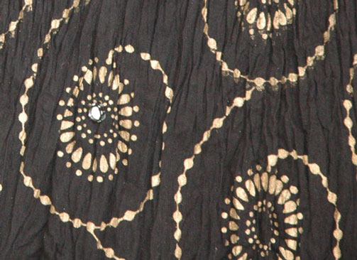 Chakra Ethnic Skirt in Black