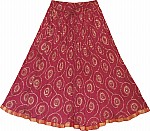 Flushed Chakra Ethnic Skirt